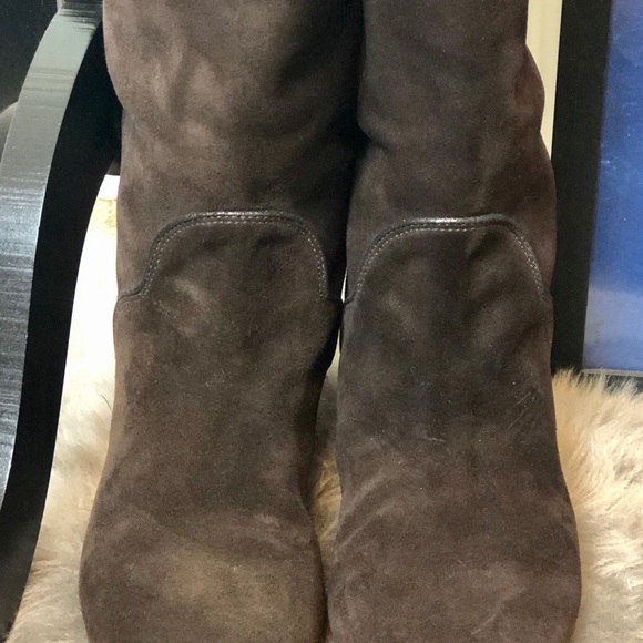 Marc Jacobs Suede Boots W Scallop Detail Sz 39 - Picture 4 of 6